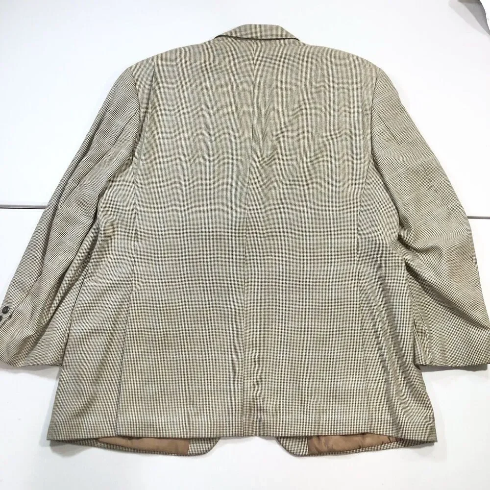 John W Nordstrom Loro Piana Cashmere, Silk Houndstooth Men's Blazer 48R Canada